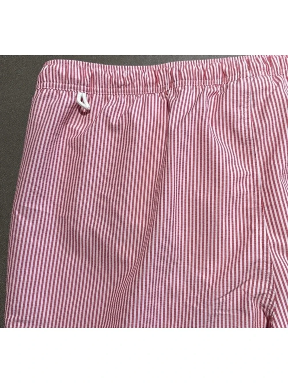Goodfellow & Co Big and Tall Swim Trunks Red Stripe Seersucker Size 2XL NEW